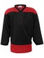 K1 2100 Player Hockey Jersey Black & Red Sr Small